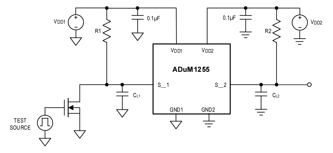 框图 - Analog Devices Inc. ADuM1254和ADuM1255 I2C隔离器